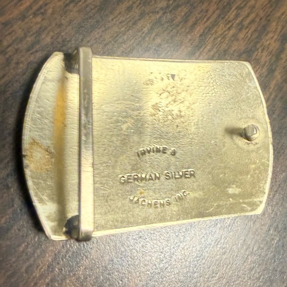 Vtg Irvine Jachens German Silver Cowboy Cowgirl Rodeo Western Belt Buckle - Picture 7 of 8